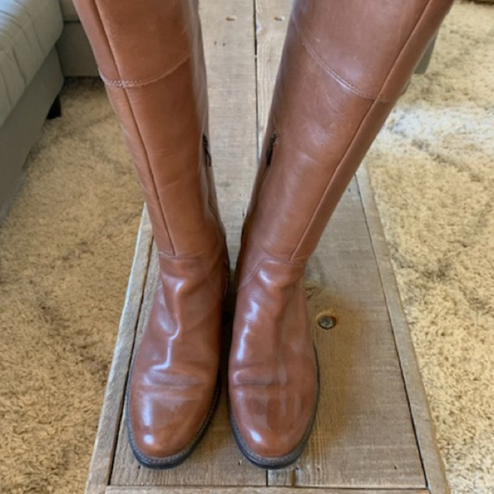 Saddle brown boots Vince camuto